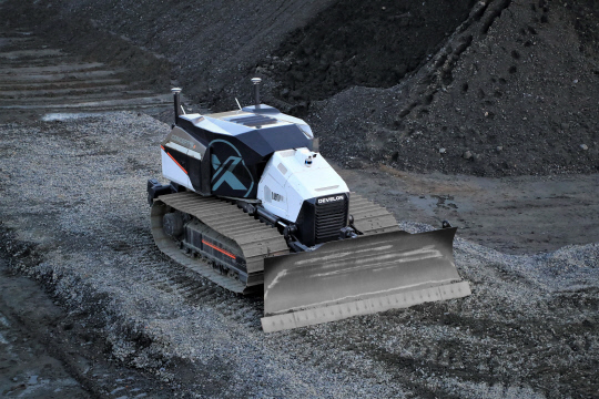 Concept-X2 도저 시연 모습. HD현대사이트솔루션 제공